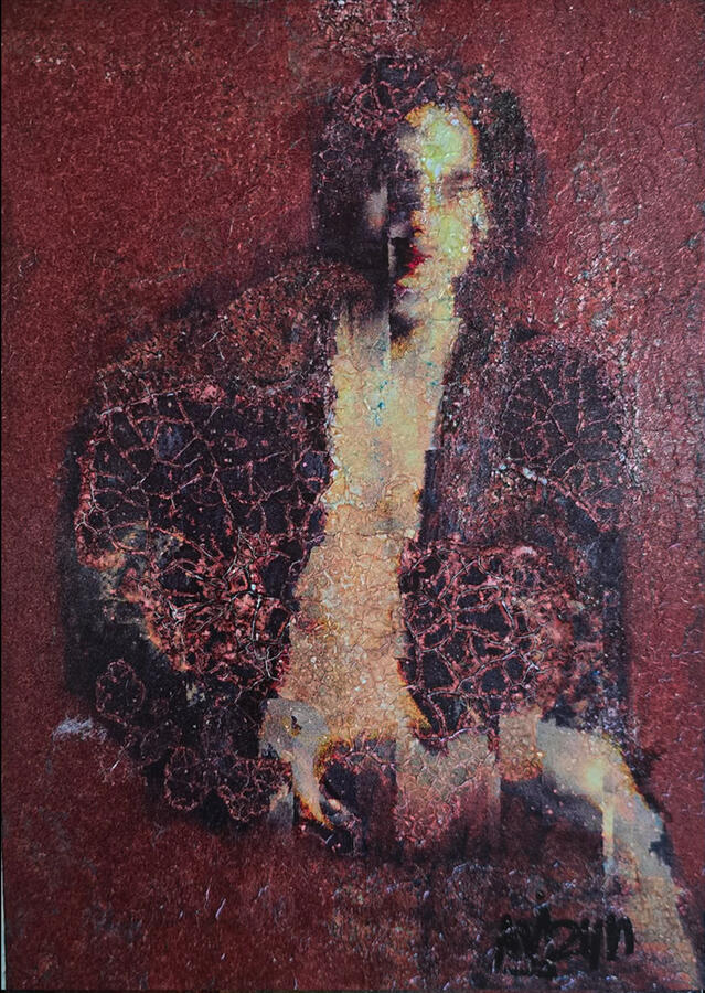 Hybrid Photograph, an artwork that hovers between a photograph & a painting. A blend of different techniques - Photography, Painting, Chemical treatments, Scanning + Digital Alterations, nature's decaying process. A unique style pioneered by MJ SUAYAN si